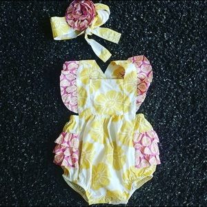 Eleanor Rose Hawaiian Punch Bubble w/matching HB